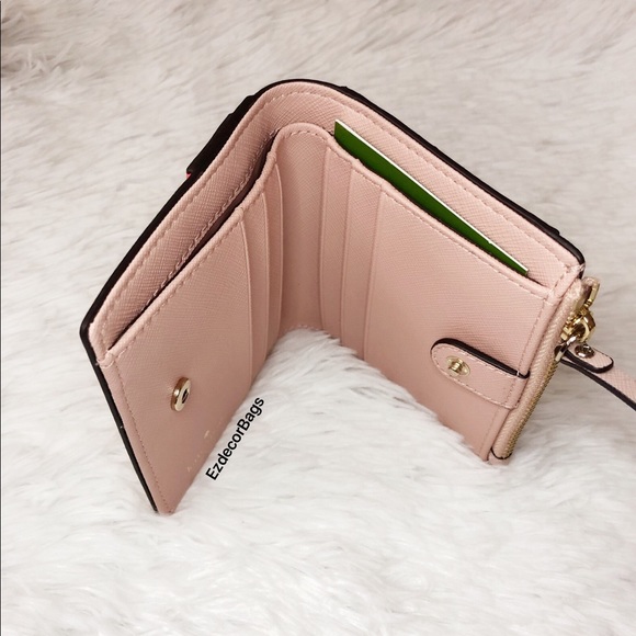 NWT Kate Spade Flamingo Small Zip Bifold Wallet - Picture 7 of 8